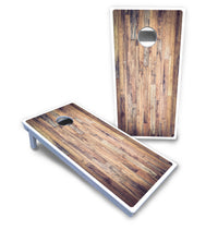 Barnwood Planks Cornhole Boards - All Weather Series