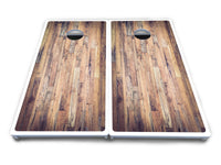 Barnwood Planks Cornhole Boards - All Weather Series