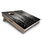 Mini Cornhole Boards - Greyscale Pine Trees