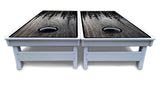 Greyscale Pine Trees Cornhole Boards - All Weather Series