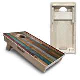 Mini Cornhole Boards - Metallic Wood Planks