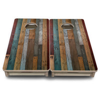 Mini Cornhole Boards - Metallic Wood Planks