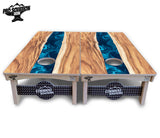 Live Edge River Cornhole Boards - Pro Solution Elite Series