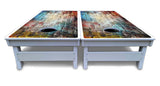 Colorful Brick Cornhole Boards - All Weather Series