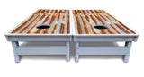 Rustic Tin Roof Cornhole Boards - All Weather Series