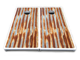 Rustic Tin Roof Cornhole Boards - All Weather Series