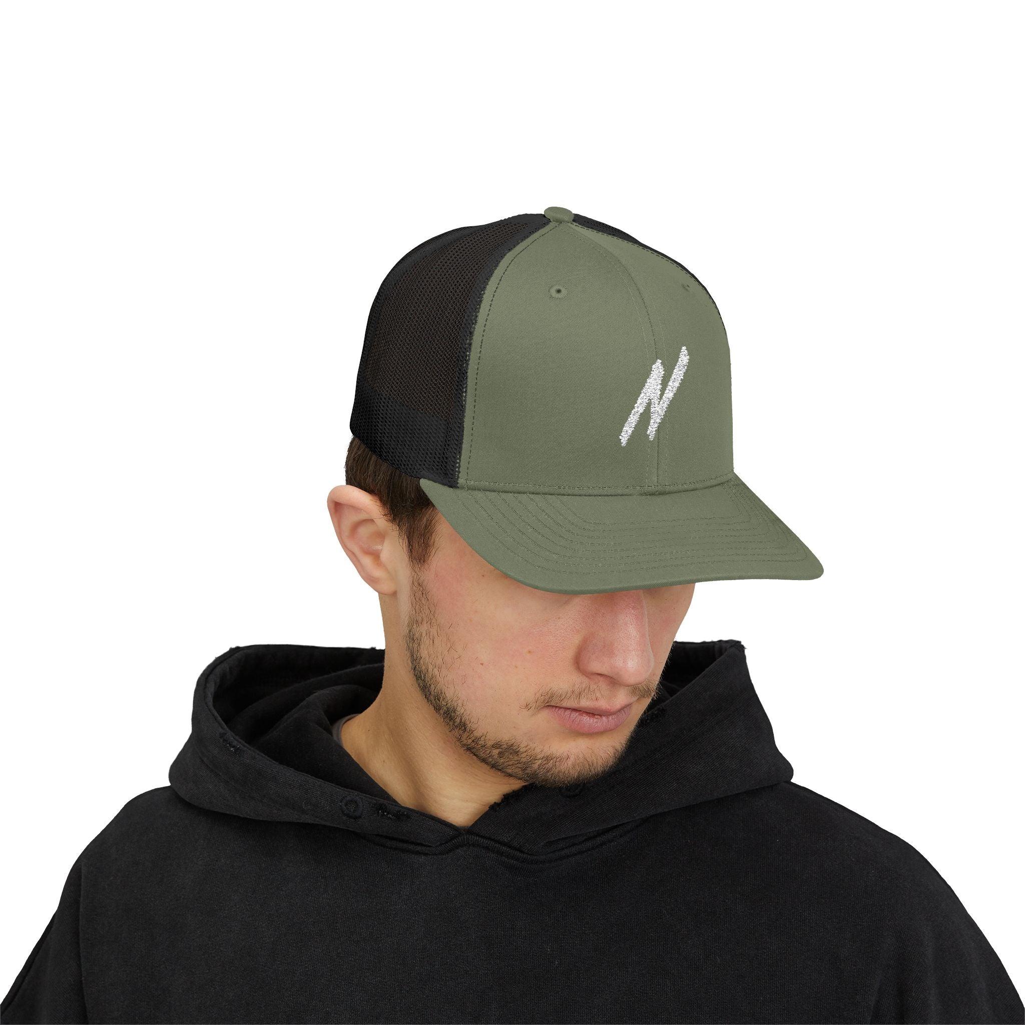 NICE Throw Shop Trucker Cap with N Design – Multiple Colors