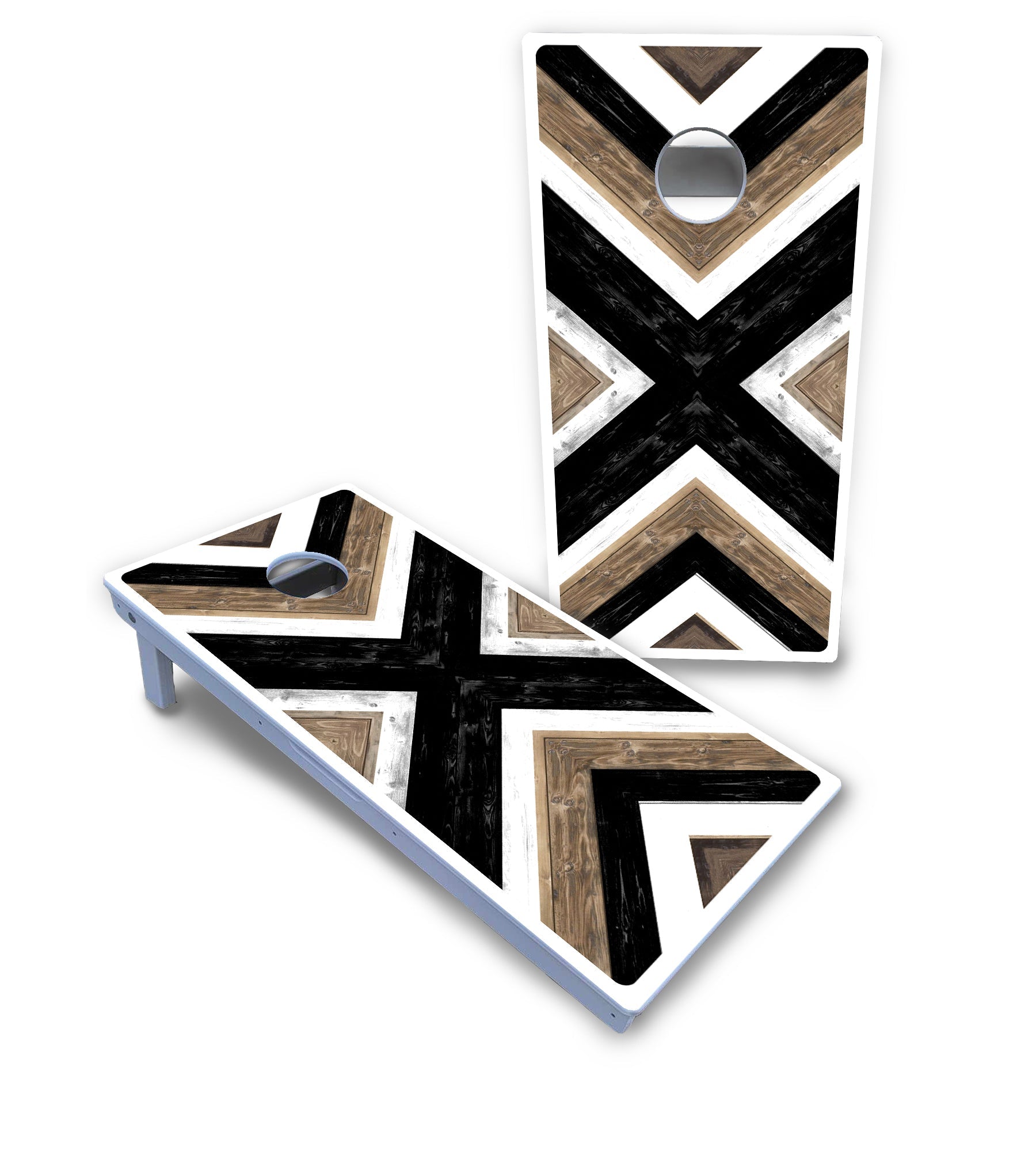 X Pattern Cornhole Boards - All Weather Series
