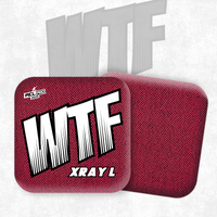 2026 WTF Cornhole X-RAY Pink/Black carpet - ACL Pro Stamped Cornhole Bags - Set of 4 bags