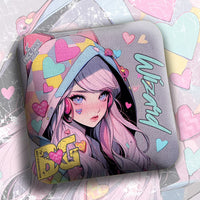 BG Cornhole 2025 BG Wizard 4” Mini Cornhole Bags - "ANIME WAIFU VALENTINE" - Set of 4 Bags