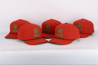 Killshots Cornhole 5 Panel Snap-Back Rope Hat - Leather Patch