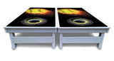 Fire Softball Cornhole Boards - All Weather Series