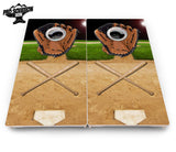 Baseball Theme Cornhole Boards - Pro Solution Elite Series