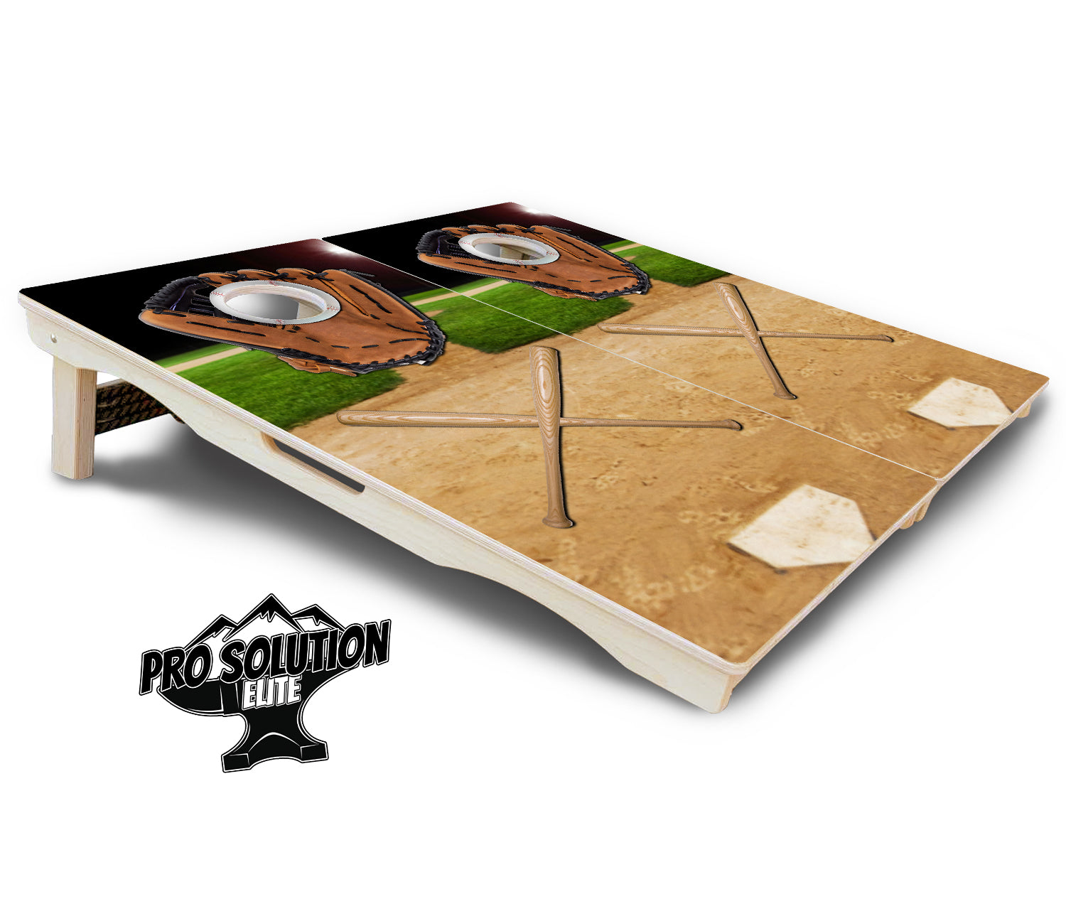 Baseball Theme Cornhole Boards - Pro Solution Elite Series