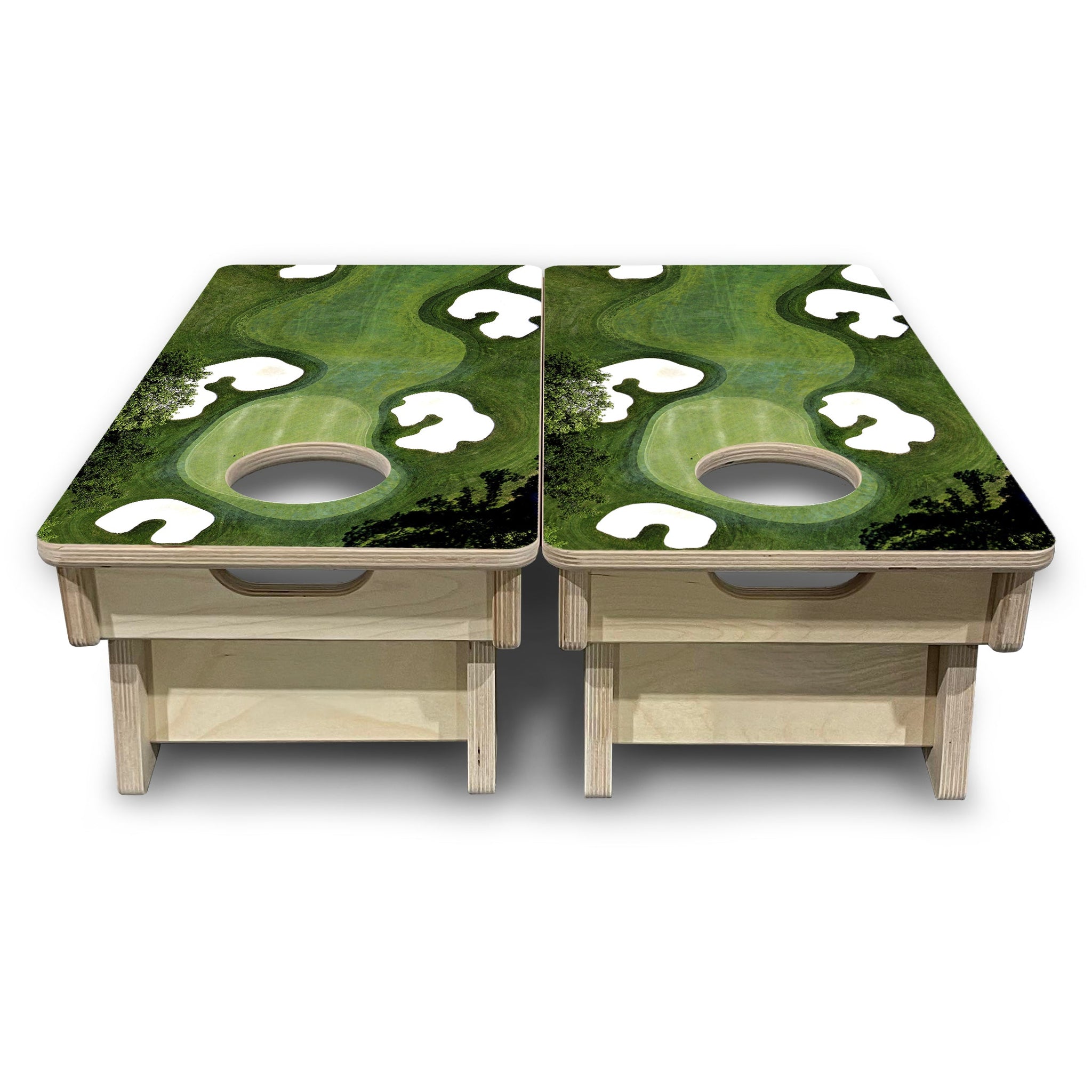 Mini Cornhole Boards - Golf Course