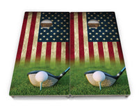 Golf Tee Flag Cornhole Boards - Professional Tournament Series