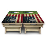 Mini Cornhole Boards - Golf Tee Flag