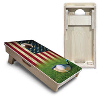 Mini Cornhole Boards - Golf Tee Flag