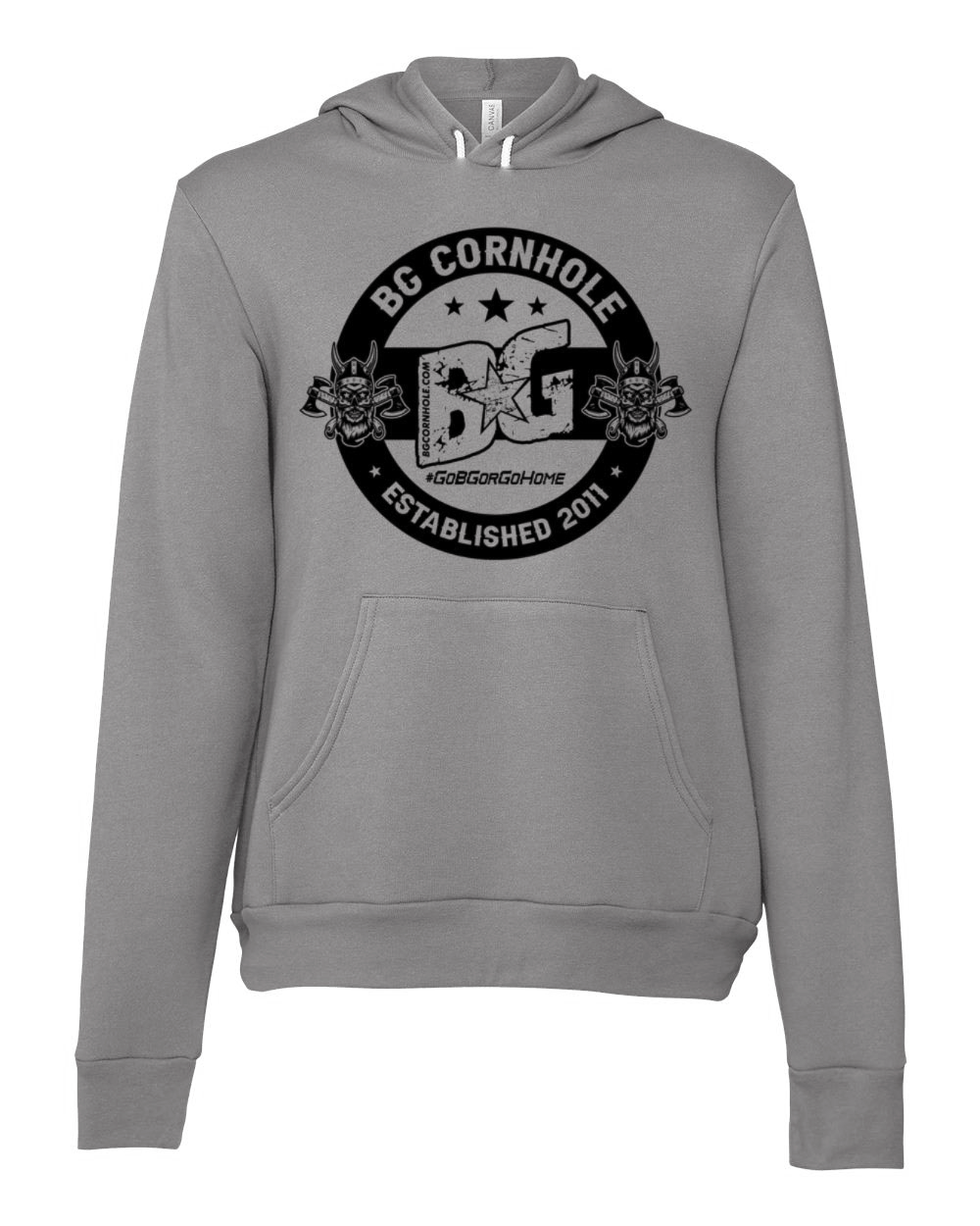 BG Cornhole Circle Logo Unisex Fleece Hoodie - Multiple Colors