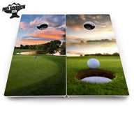 Golf Course Sunset Cornhole Boards - Pro Solution Elite Series