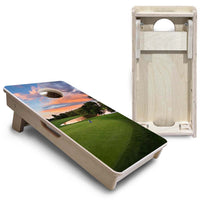 Mini Cornhole Boards - Golf Course Sunset
