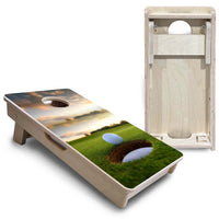 Mini Cornhole Boards - Golf Course Sunset