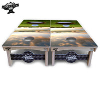 Golf Course Sunset Cornhole Boards - Pro Solution Elite Series
