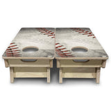 Mini Cornhole Boards - Worn Baseball & Glove