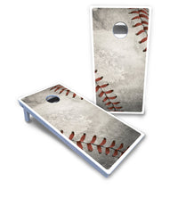 Worn Baseball & Glove Design Cornhole Boards - All Weather Series