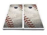 Worn Baseball & Glove Design Cornhole Boards - All Weather Series