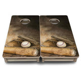 Mini Cornhole Boards - Worn Baseball & Glove
