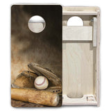 Mini Cornhole Boards - Worn Baseball & Glove