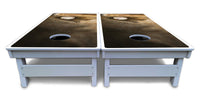 Worn Baseball & Glove Design Cornhole Boards - All Weather Series