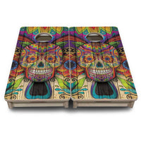 Mini Cornhole Boards - Sugar Skull