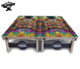 Sugar Skull Cornhole Boards - Pro Solution Elite Series - Colorful