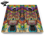 Sugar Skull Cornhole Boards - Pro Solution Elite Series - Colorful