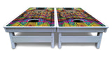 Sugar Skull Cornhole Boards - All Weather Series - Colorful