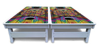 Sugar Skull Cornhole Boards - All Weather Series - Colorful