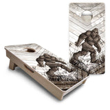 Mini Cornhole Boards - Bigfoot Whitewash