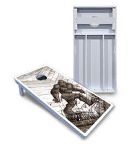 Bigfoot Whitewash Cornhole Boards - All Weather Series