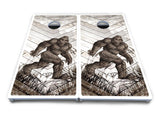 Bigfoot Whitewash Cornhole Boards - All Weather Series