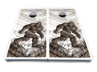 Bigfoot Whitewash Cornhole Boards - All Weather Series