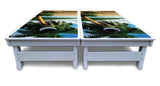 Beach Scene Cornhole Boards - All Weather Series