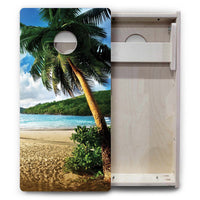 Vacation Cornhole Boards - Beach Scene