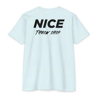 NICE Throw Shop Unisex Tee Black Logo – Multiple Colors