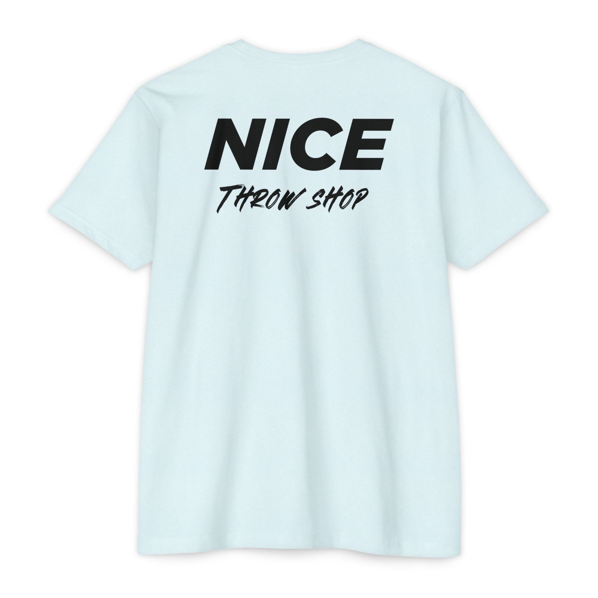 NICE Throw Shop Unisex Tee Black Logo – Multiple Colors