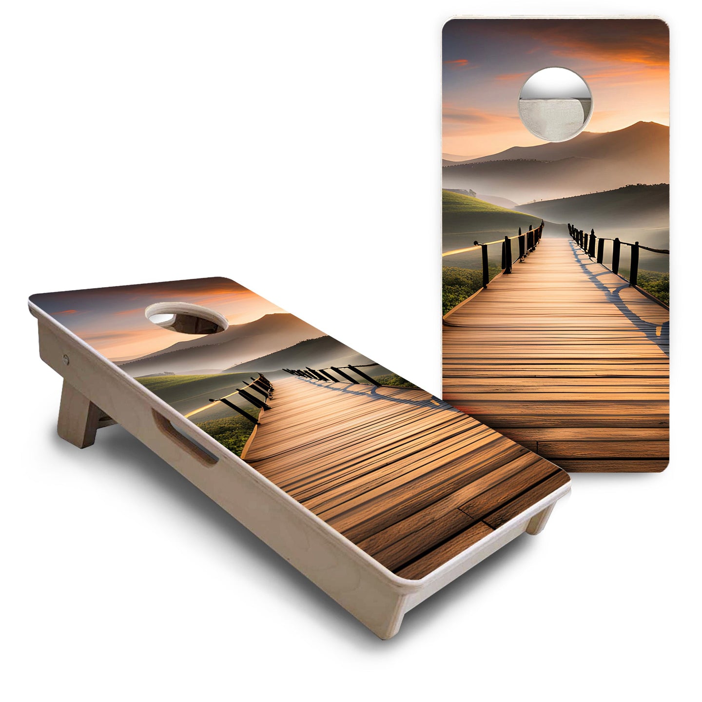 Mini Cornhole Boards - Wooden Bridge