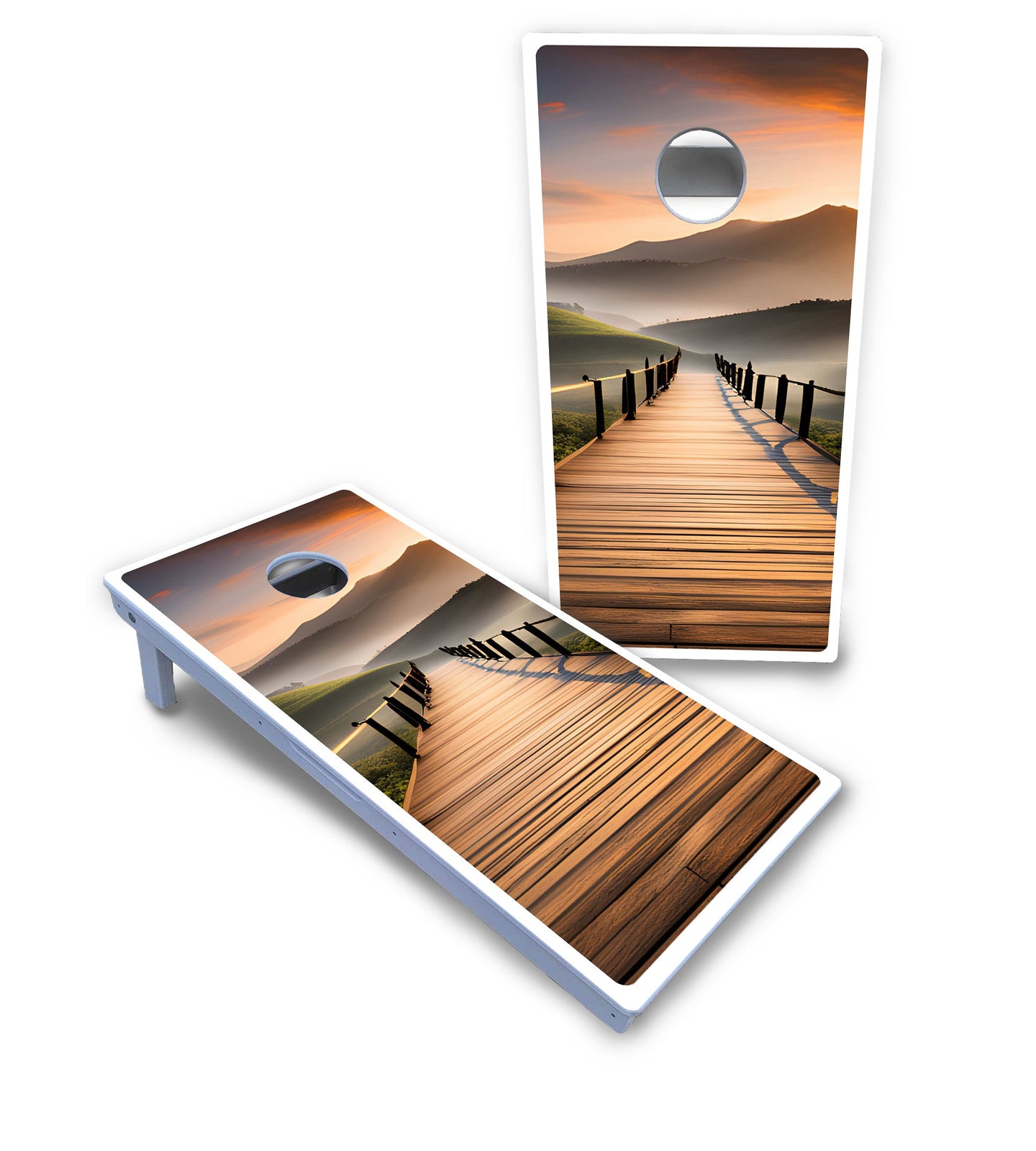 Wooden Bridge Cornhole Boards - All Weather Series