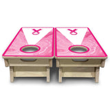 Mini Cornhole Boards - Cancer Awareness