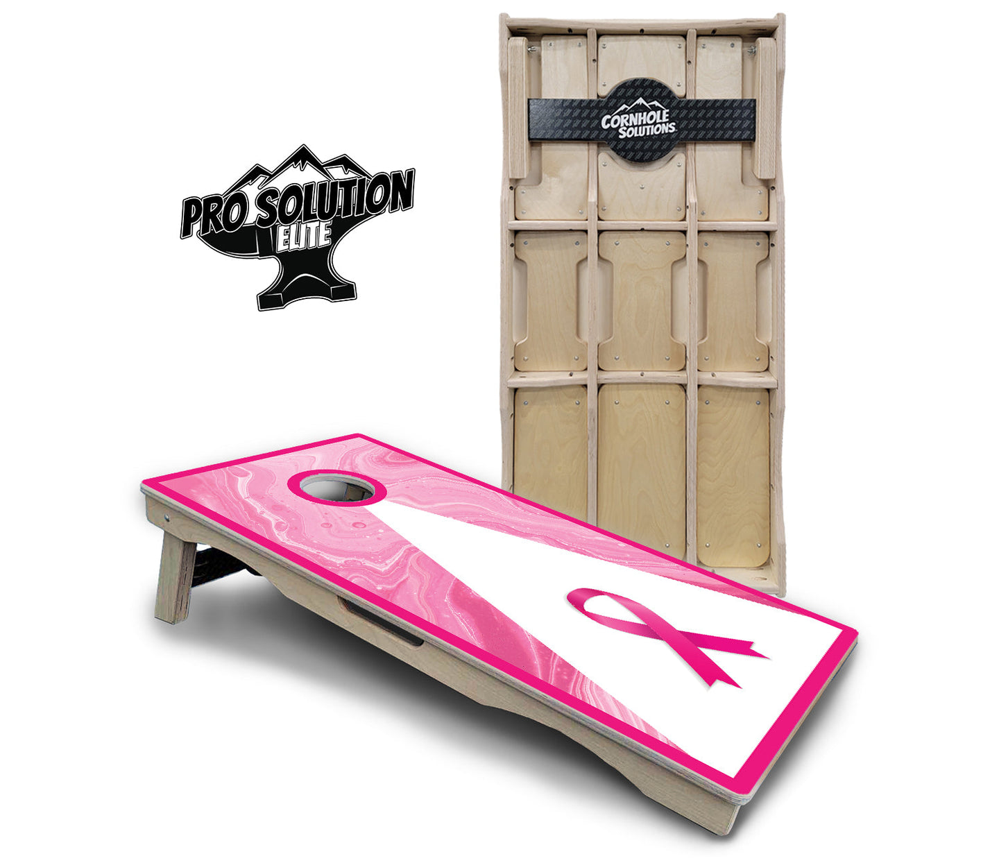 Cancer Awareness Cornhole Boards - Pro Solution Elite Series